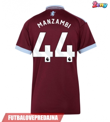 Lacne Ženy Futbalové dres Aston Villa Johan Manzambi #44 2026-27 Krátky Rukáv - Domáci